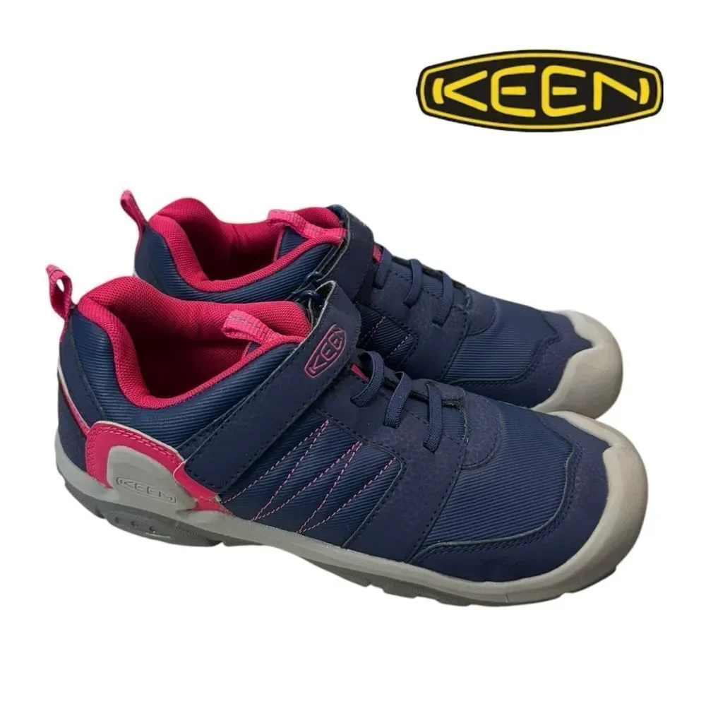 New KEEN Big Kids' Knotch Peak Easy Close Youth Sneakers 6